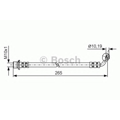 Photo Flexible de frein BOSCH 1987481128