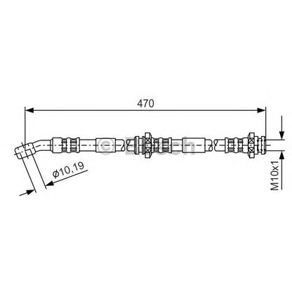 Фото Тормозной шланг BOSCH 1987481149