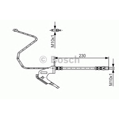 Foto Bremsschlauch BOSCH 1987481161