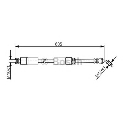 Фото Тормозной шланг BOSCH 1987481183