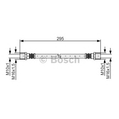 Фото Тормозной шланг BOSCH 1987481204