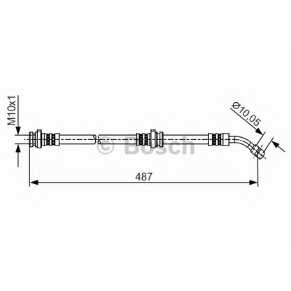 Фото Тормозной шланг BOSCH 1987481216