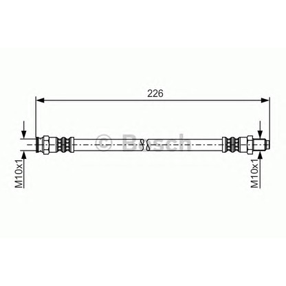 Фото Тормозной шланг BOSCH 1987481224