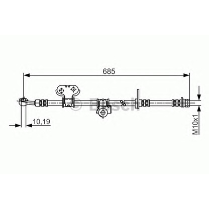 Фото Тормозной шланг BOSCH 1987481245