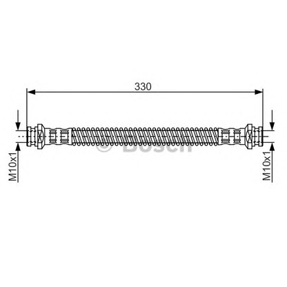 Zdjęcie Przewód hamulcowy elastyczny BOSCH 1987481254