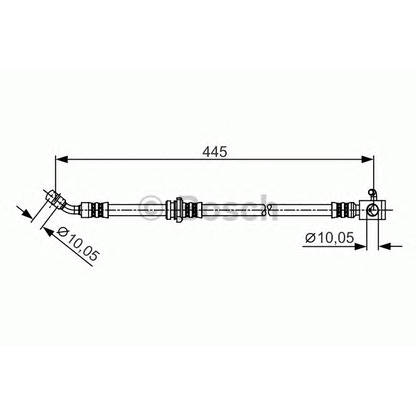 Фото Тормозной шланг BOSCH 1987481263