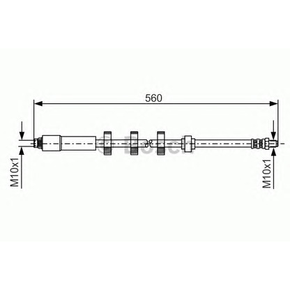 Фото Тормозной шланг BOSCH 1987481290