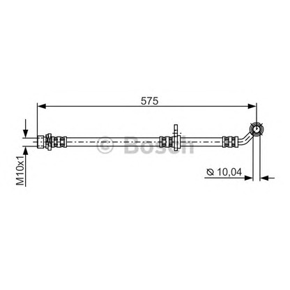 Фото Тормозной шланг BOSCH 1987481304