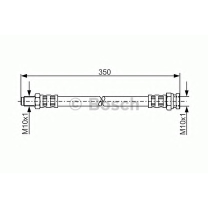 Фото Тормозной шланг BOSCH 1987481311