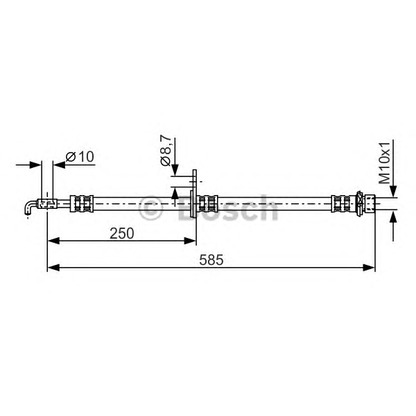 Фото Тормозной шланг BOSCH 1987481314