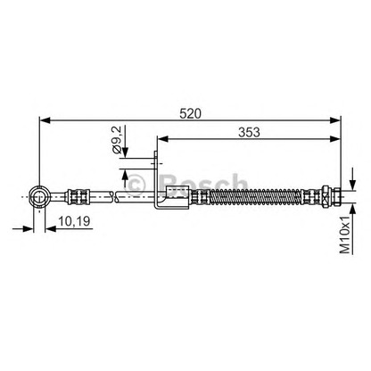 Foto Bremsschlauch BOSCH 1987481321