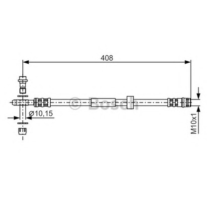 Фото Тормозной шланг BOSCH 1987481323