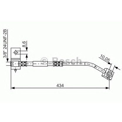 Фото Тормозной шланг BOSCH 1987481333