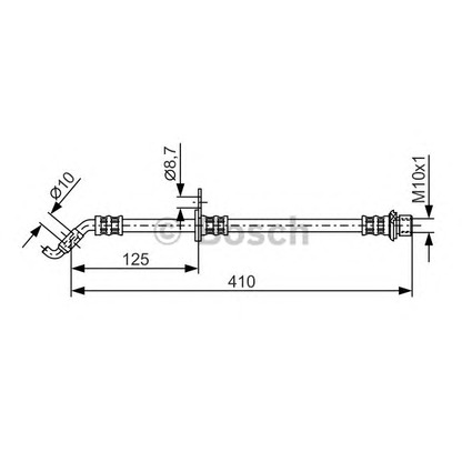 Фото Тормозной шланг BOSCH 1987481360