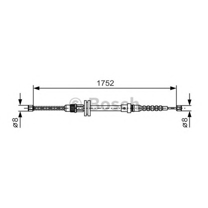 Photo Cable, parking brake BOSCH 1987482044