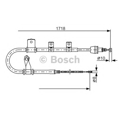 Foto Cable de accionamiento, freno de estacionamiento BOSCH 1987482075