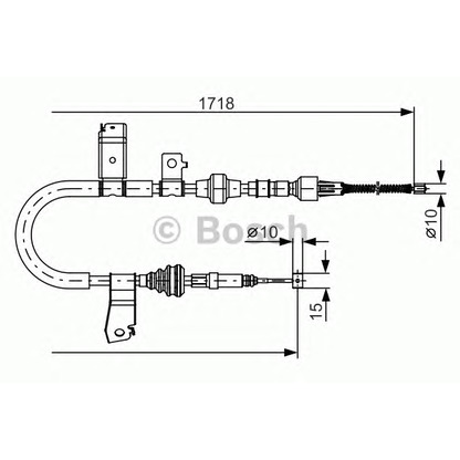 Foto Cable de accionamiento, freno de estacionamiento BOSCH 1987482086