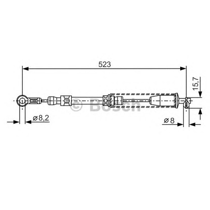 Foto Cable de accionamiento, freno de estacionamiento BOSCH 1987482108