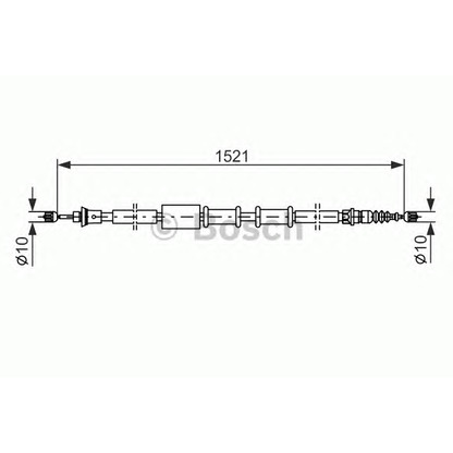 Foto Cable de accionamiento, freno de estacionamiento BOSCH 1987482109