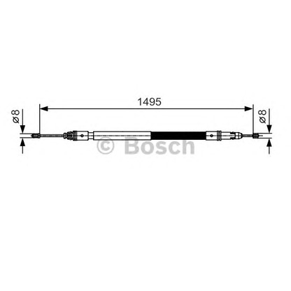 Foto Cavo comando, Freno stazionamento BOSCH 1987482118