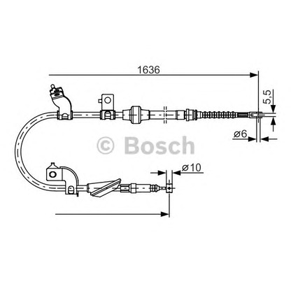 Photo Cable, parking brake BOSCH 1987482120