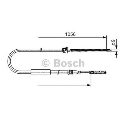 Zdjęcie Cięgno, hamulec postojowy BOSCH 1987482125