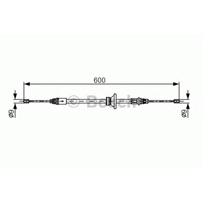 Foto Cable de accionamiento, freno de estacionamiento BOSCH 1987482146