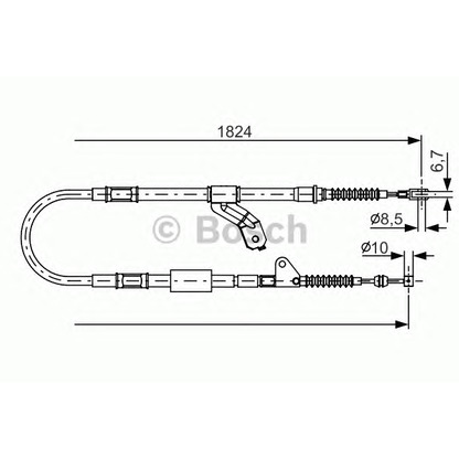 Foto Cable de accionamiento, freno de estacionamiento BOSCH 1987482159