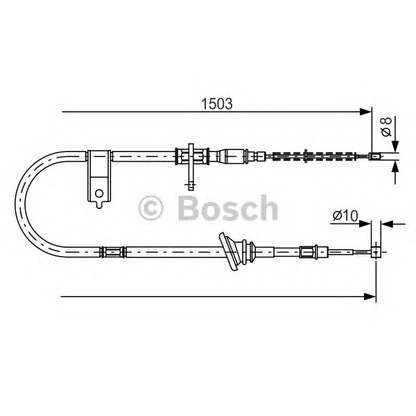Photo Cable, parking brake BOSCH 1987482165