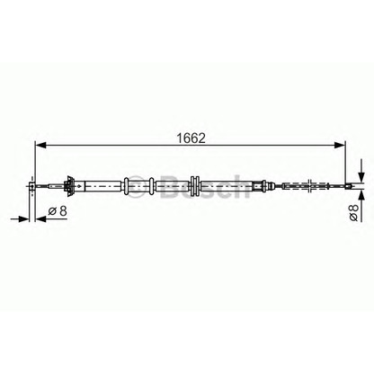 Foto Seilzug, Feststellbremse BOSCH 1987482206