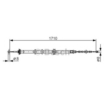 Foto Cable de accionamiento, freno de estacionamiento BOSCH 1987482207