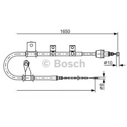 Foto Cable de accionamiento, freno de estacionamiento BOSCH 1987482210