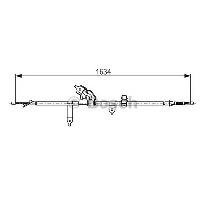 Photo Cable, parking brake BOSCH 1987482222