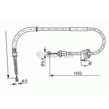 Photo Cable, parking brake BOSCH 1987482226