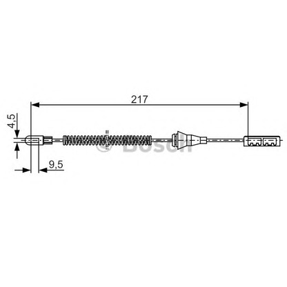 Foto Cable de accionamiento, freno de estacionamiento BOSCH 1987482251