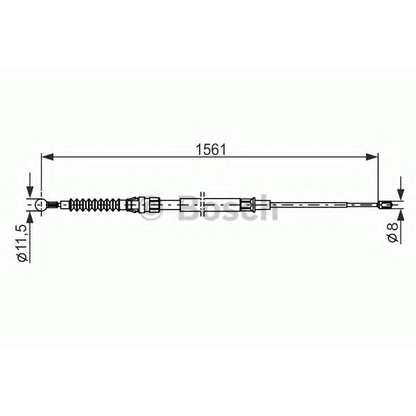 Foto Cable de accionamiento, freno de estacionamiento BOSCH 1987482264