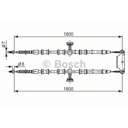 Foto Cable de accionamiento, freno de estacionamiento BOSCH 1987482291