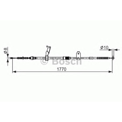 Photo Cable, parking brake BOSCH 1987482298