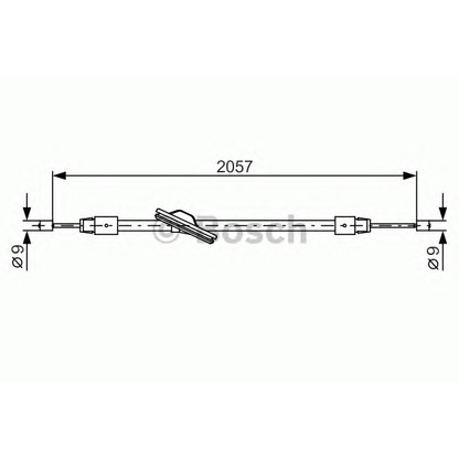 Foto Cable de accionamiento, freno de estacionamiento BOSCH 1987482331