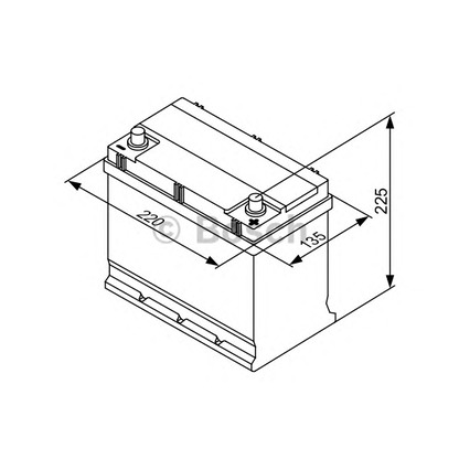 Photo Batterie de démarrage; Batterie de démarrage BOSCH 0092S30160