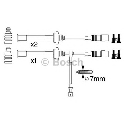 Foto Zündleitungssatz BOSCH 0356912820