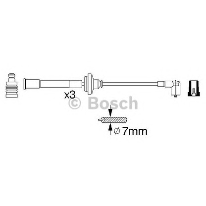 Foto Zündleitungssatz BOSCH 0356912821