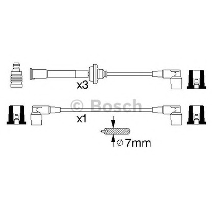 Foto Zündleitungssatz BOSCH 0356912825