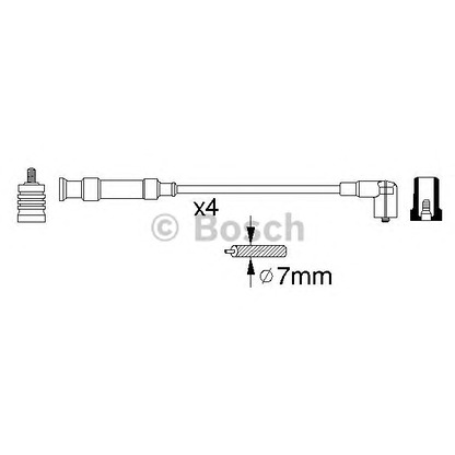 Foto Zündleitungssatz BOSCH 0356912826