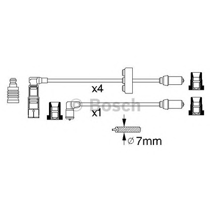 Foto Zündleitungssatz BOSCH 0356912828