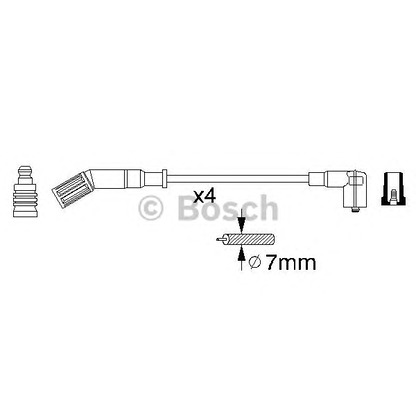 Photo Ignition Cable Kit BOSCH 0356912841