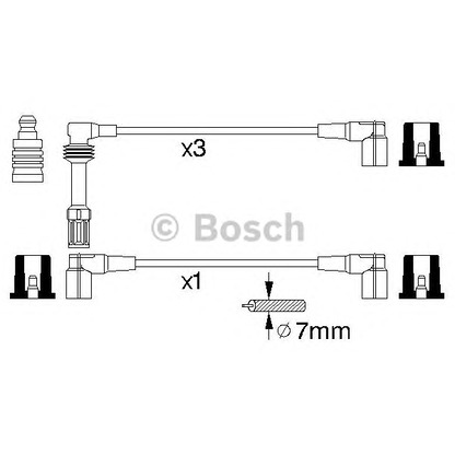 Photo Kit de câbles d'allumage BOSCH 0356912844