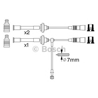 Foto Zündleitungssatz BOSCH 0356912946