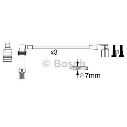 Foto Zündleitungssatz BOSCH 0356912947