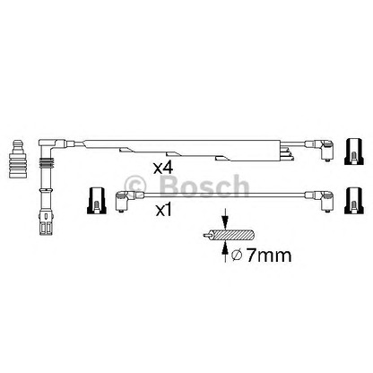 Photo Ignition Cable Kit BOSCH 0986356300